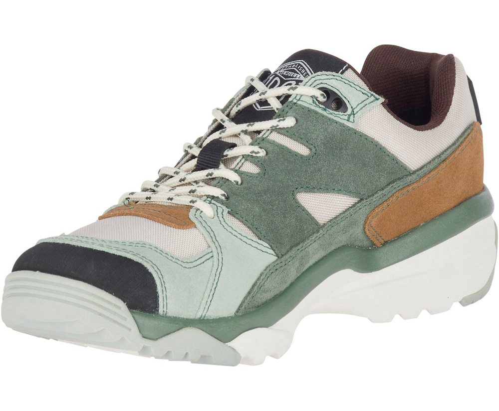 Merrell Sneakers Olive/White - Boulder Range - Womens 86DBYZJFA